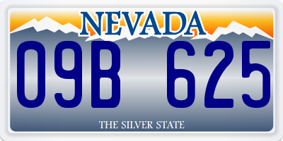 NV license plate 09B625