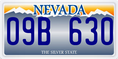 NV license plate 09B630