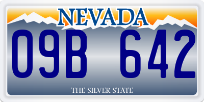 NV license plate 09B642