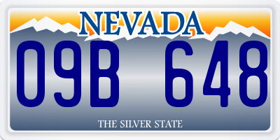 NV license plate 09B648