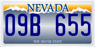 NV license plate 09B655