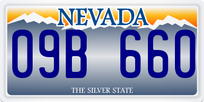 NV license plate 09B660