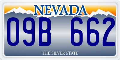 NV license plate 09B662