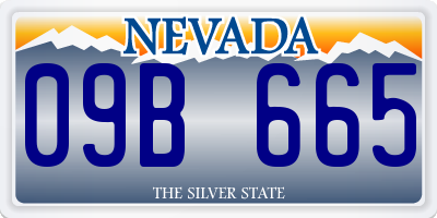 NV license plate 09B665