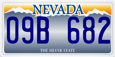 NV license plate 09B682