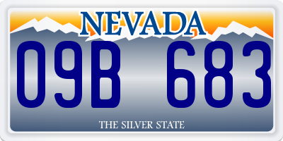 NV license plate 09B683