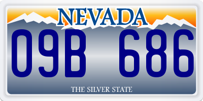 NV license plate 09B686