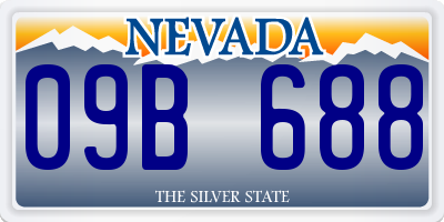 NV license plate 09B688
