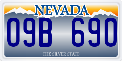 NV license plate 09B690