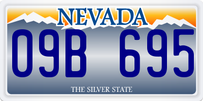 NV license plate 09B695