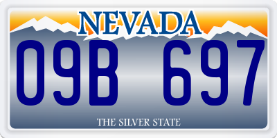 NV license plate 09B697