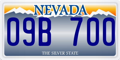 NV license plate 09B700