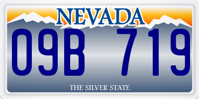 NV license plate 09B719