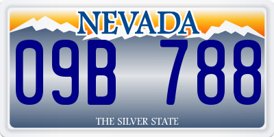 NV license plate 09B788