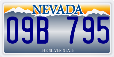 NV license plate 09B795