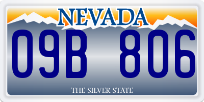 NV license plate 09B806