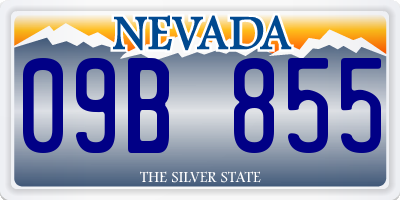 NV license plate 09B855