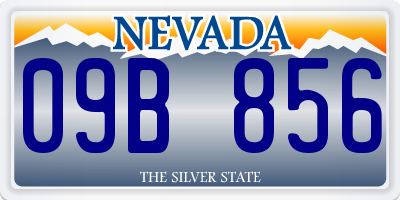 NV license plate 09B856