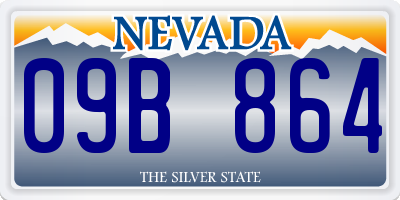 NV license plate 09B864