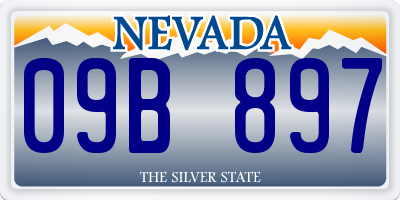 NV license plate 09B897