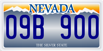 NV license plate 09B900