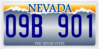 NV license plate 09B901