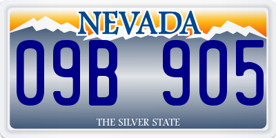 NV license plate 09B905