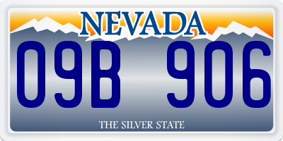NV license plate 09B906