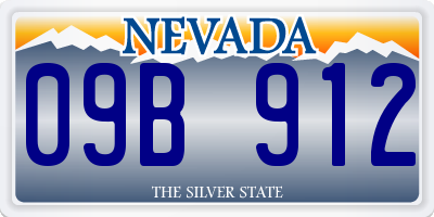 NV license plate 09B912