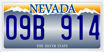 NV license plate 09B914