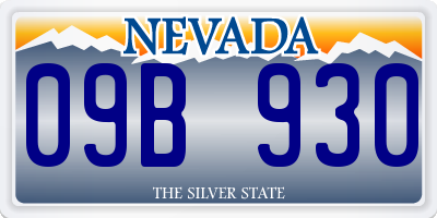 NV license plate 09B930