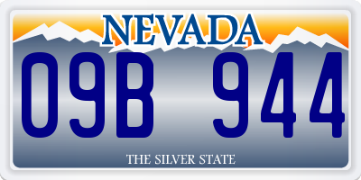 NV license plate 09B944