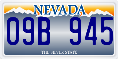 NV license plate 09B945