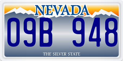 NV license plate 09B948