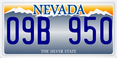 NV license plate 09B950