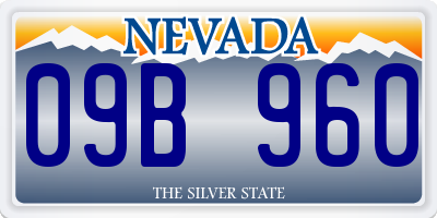 NV license plate 09B960