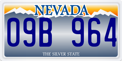NV license plate 09B964