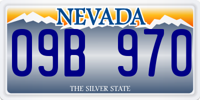 NV license plate 09B970