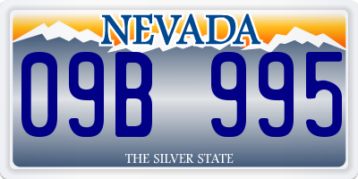 NV license plate 09B995