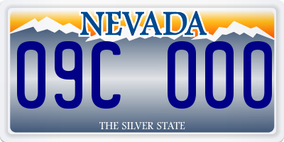 NV license plate 09C000