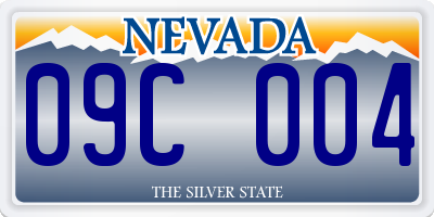 NV license plate 09C004