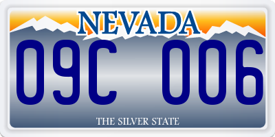 NV license plate 09C006