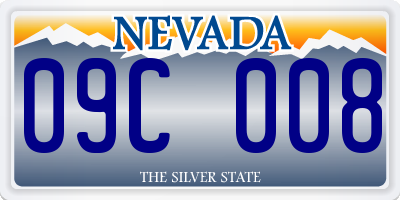 NV license plate 09C008