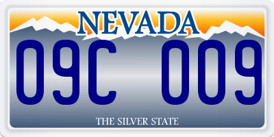 NV license plate 09C009