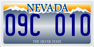 NV license plate 09C010