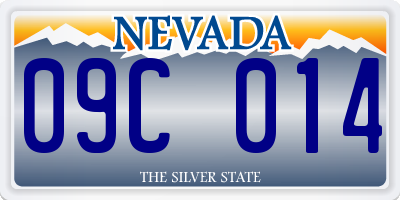 NV license plate 09C014