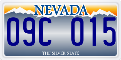 NV license plate 09C015