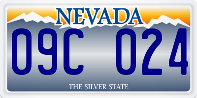 NV license plate 09C024