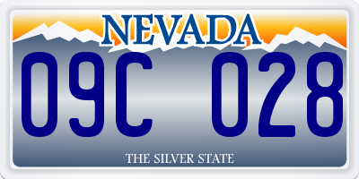 NV license plate 09C028