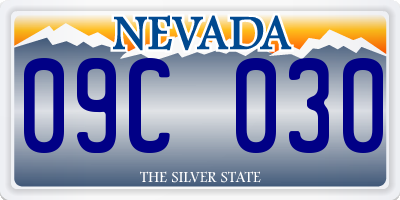 NV license plate 09C030